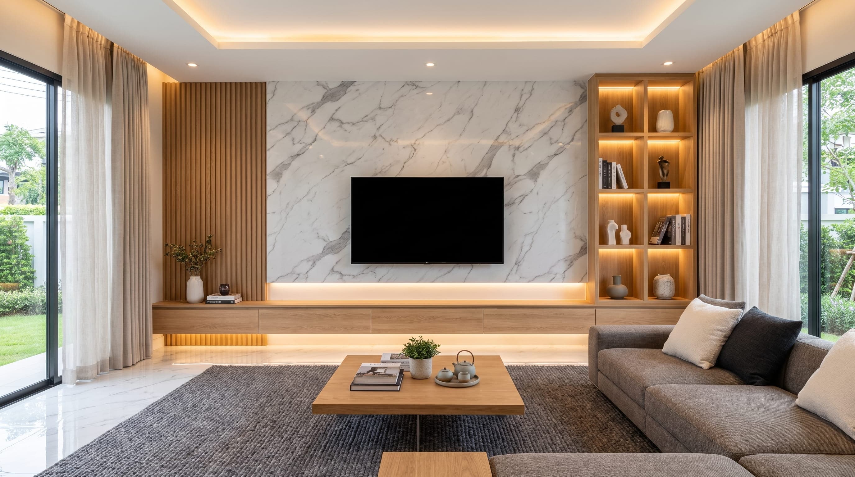Custom Credenza & Living Pavilion
